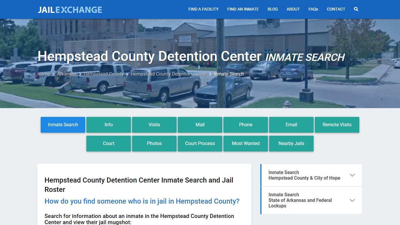 Hempstead County Detention Center Inmate Search - Jail Exchange